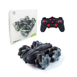 RC STUNT CAR ZHONGYI 1203E 2.4GHZ 4WD COM CONTROLE REMOTO PRETO RC STUNT CAR ZHONGYI 1203E 2.4GHZ 4WD COM CONTROLE REMOTO PRETO